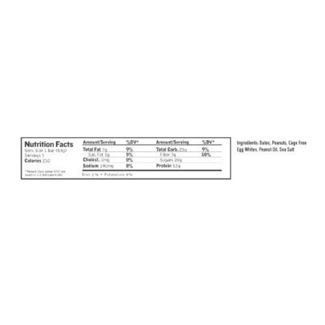 Rx Bar Nutrition Label Ythoreccio