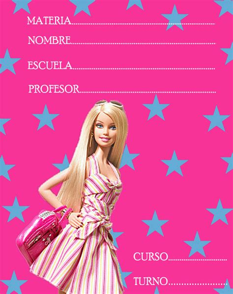 Dando Saqueo Diariamente Caratulas De Barbie Para Cuadernos Ramo De