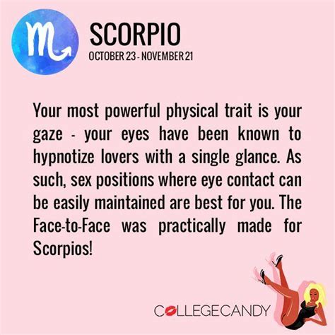 College Candy On Twitter Scorpioseason The Best Sex Position For