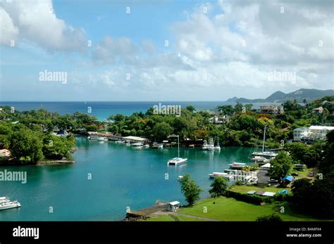 Harbor Castries St Lucia Caribbean Island Stock Photo Alamy