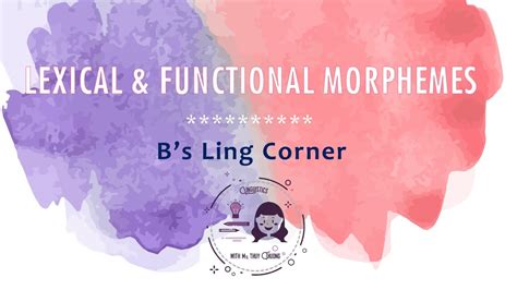 Derivational morpheme this type of morpheme uses both prefix as well as suffix, and has the ability to change function as well as meaning of words. Hình vị thực thực & Hình vị hư (Lexical & Functional ...