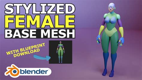 Blender Tutorial How To Make A Stylized Female Character Base