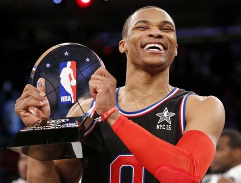 Russell Westbrook Steals The Show In All Star Game Los Angeles Times