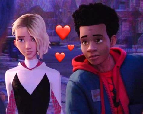 Gwiles Spaider Man Miles Morales Spiderman Gwen Stacy
