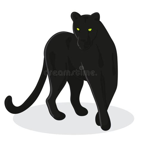 Black Cartoon Panther Stock Illustrations 3760 Black Cartoon Panther