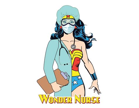 Wonder Nurse Hero Nursenurse T Shirtnurse Herosuperhero Etsy Fotos
