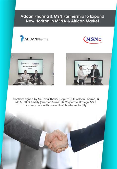 Adcan Pharma And Msn Partnership Adcan Pharma