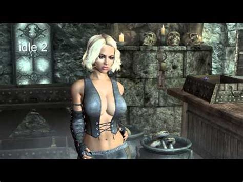 Hdt Skyrim Sexy Idle Animation Havok Breast Physic Learn How To