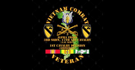 Vietnam Combat Cavalry Vet W Alpha Troop 3rd Sqn 17th Air Cav Lai Khe