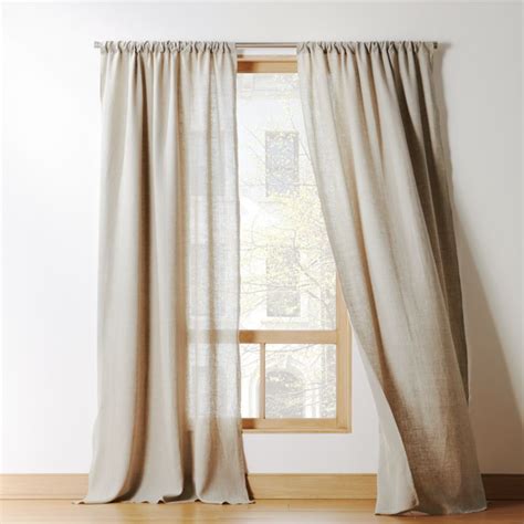 Choose seats from a dining table chair collection for a composed look, or mix styles to create a personalized look. Natural Linen Curtain Panel | CB2