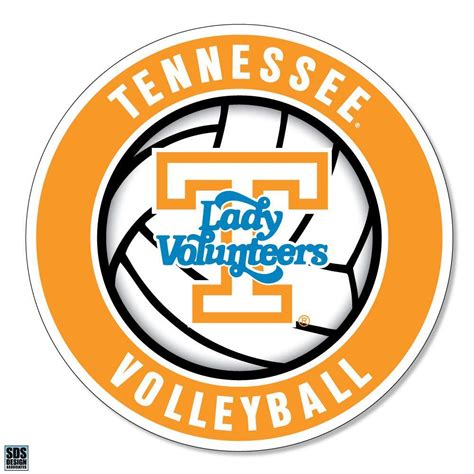 Lady Vols Tennessee Lady Vols 3 Volleyball Decal Orange Mountain