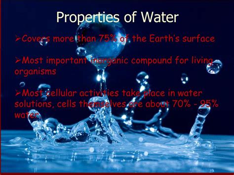 Ppt Properties Of Water Powerpoint Presentation Free Download Id
