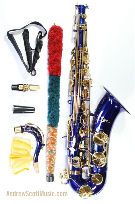 Blue And Gold Tenor Saxophone Andrew Scott Music