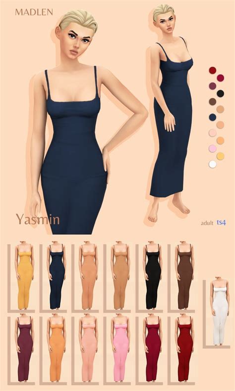 Yasmin Dress Patreon Sims 4 Dresses Sims 4 Clothing Sims 4 Mods