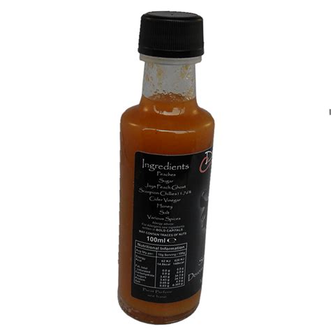 Smack M Peach Up Hot Sauce Made With Uk Grown Chillies From Devon