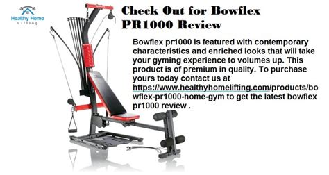 Check Out For Bowflex Pr1000 Review Healthyhomelifti Flickr