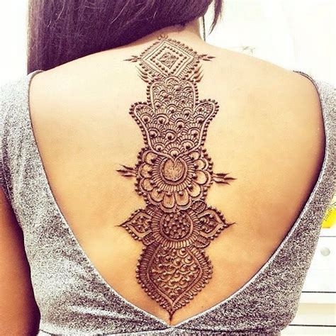 Medium Back Henna Tattoo