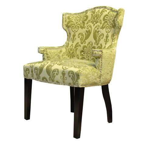 Hd Couture Brittania Fan Damask Wingback Chair And Reviews Wayfair