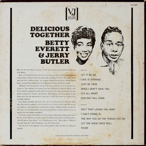 Rien Que Des Vinyls Betty Everett And Jerry Butler 1964 Us Vee Jay