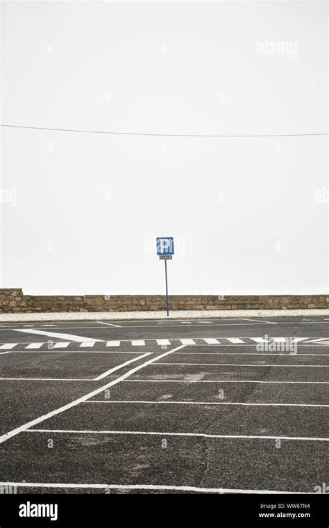 Empty Parking Lot Stock Photo Alamy