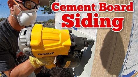 How To Install Cement Board Siding Youtube