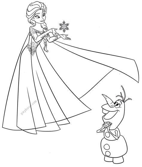 Olaf & Elsa Frozen 2 Coloring Page ⋆ Free Printable PDF 2020