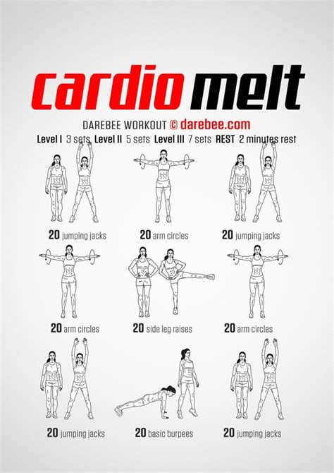 Cardio And Core Burn Workout By Darebee Workout Fitness Abs Cardio