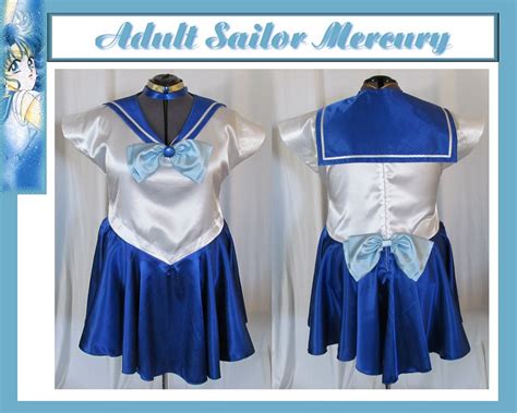 Plus Size Adult Womens Sailor Mercury Cosplay Costume Etsy