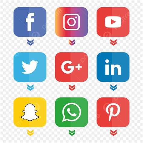 Social Media Marketing Clipart Png Images Social Media Icons Set Logo