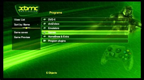 Original Xbox Xbmc 35 Classic Skin Demo Youtube