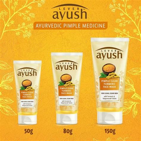 Ayush Turmeric Nalpamaradi Tailam Pimple Clear Face Wash 50 G JioMart