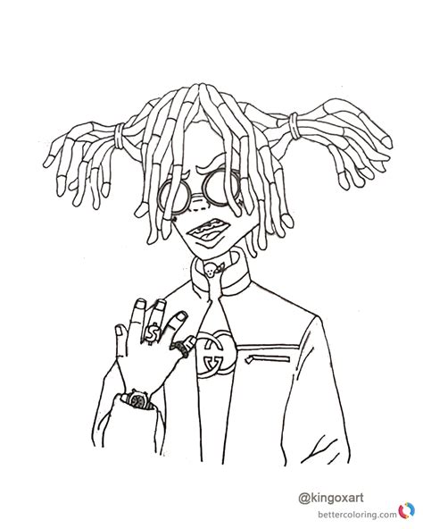 Поиск по запросу «lil peep». Lil Pump Coloring Sheet - Free Printable Coloring Pages