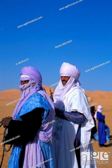 Tuaregs With Traditional Clothing Libya Stock Photo Picture And Rights Managed Image Pic