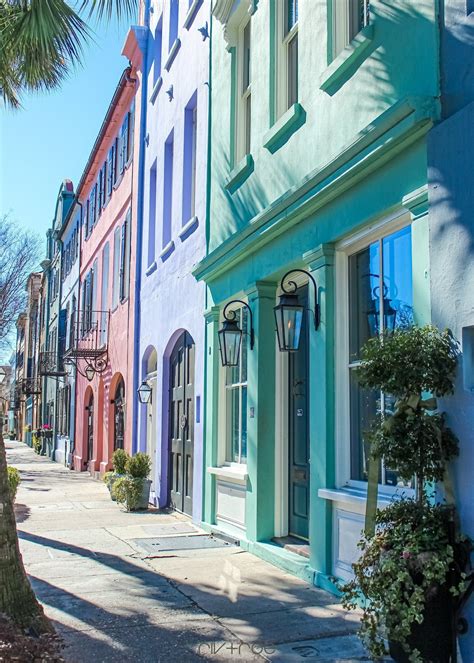 Rainbow Row Charleston South Carolina Instant Download Etsy