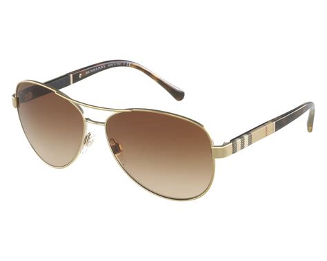 burberry sunglasses be 3080 1145 13 gold visionet