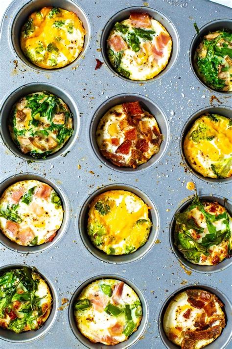 Oven baked eggs (instead of pan frying). Baked Eggs 5 Ways - Meal Prep Breakfast! - The Girl on Bloor