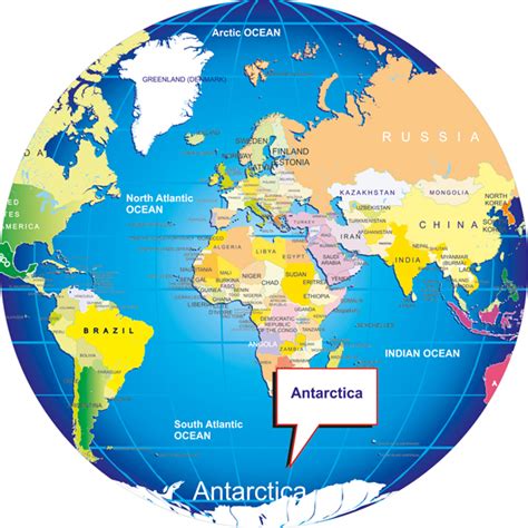 Antarctica Location In World Map