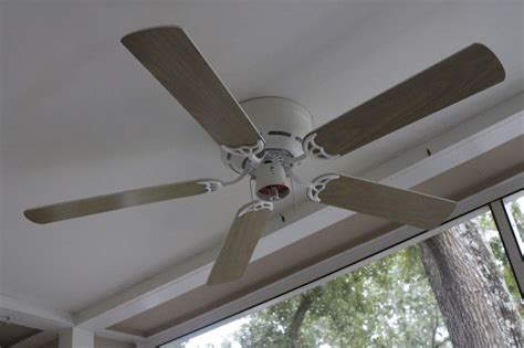 Lastly, i will add the most challenging procedure for installing the fan is cramming all the wires into the housing part that the chains come out. How to Install a Porch Ceiling Fan