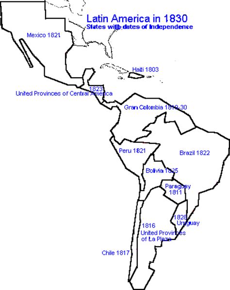 History Of Modern Latin America Maps
