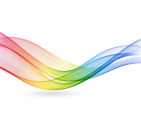Abstract Colorful Rainbow Wave Vector Background Free Vector Graphics