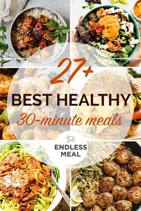 27+ Best Healthy 30-Minute Meals | 30 min meals, 30 minute ...