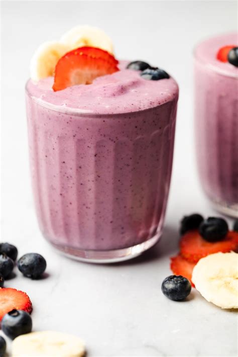 Strawberry Blueberry Smoothie The Mindful Hapa