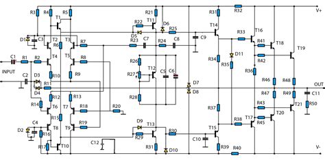 Free Audio Power Amplifier Circuit Diagram
