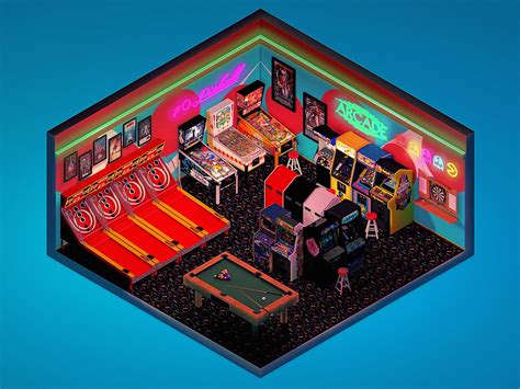 Check Out This Behance Project Arcade Room
