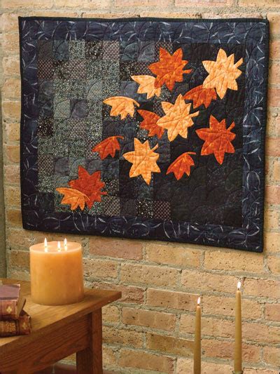 Quilting Wall Quilt Patterns General Patterns Falling Leaves