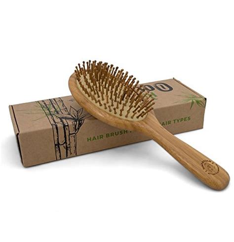 Detangling Bamboo Brush In An Eco Friendly Box Natural Brush For All