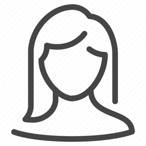 Female Head Profile Outline