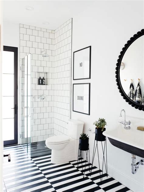50 Black And White Bathrooms Black And White Bathroom Ideas Hgtv