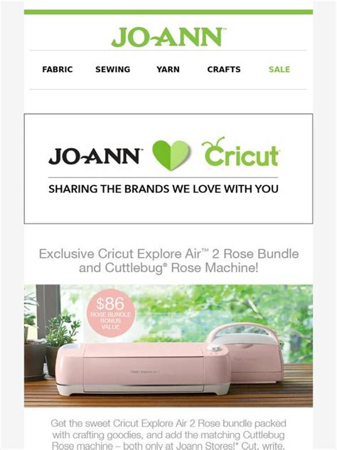 Jo Ann Fabric And Craft Store Everythings Just Rosy With Cricut