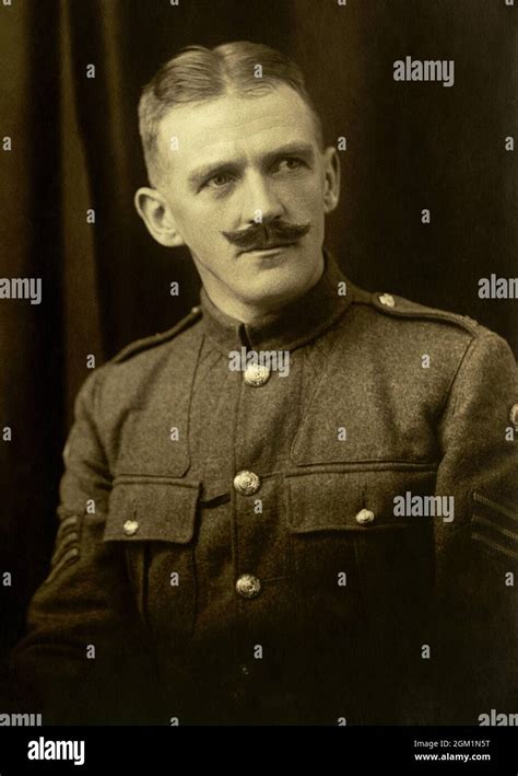 A British Army Sergeant From The First World War Era His Sergeants